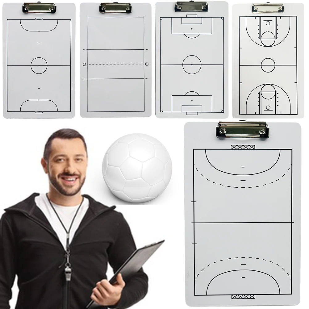 

Volleyball Tactic Coaching Board Basketball Coach Clipboard 13.7x8.6 Inch Ball Guidance Whiteboard for Sports Training Game Plan