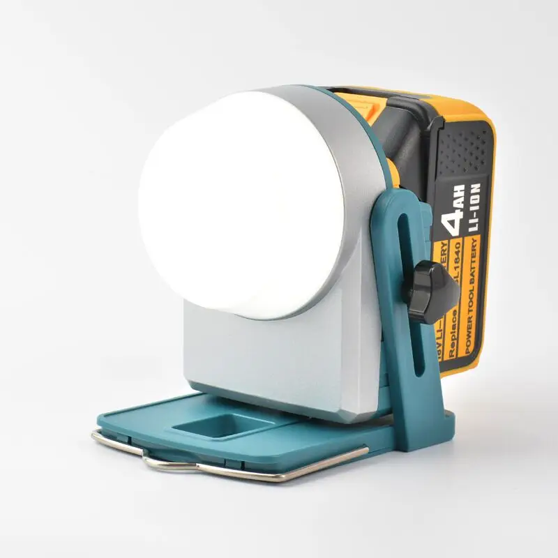 Imagem -04 - Poderosa Luz de Trabalho Led para Acampar Lanterna Lâmpada para Makita Dewalt Milwaukee Bosch 18v Li-ion Battery M18 Bl1830 Bl1840 Bl1850
