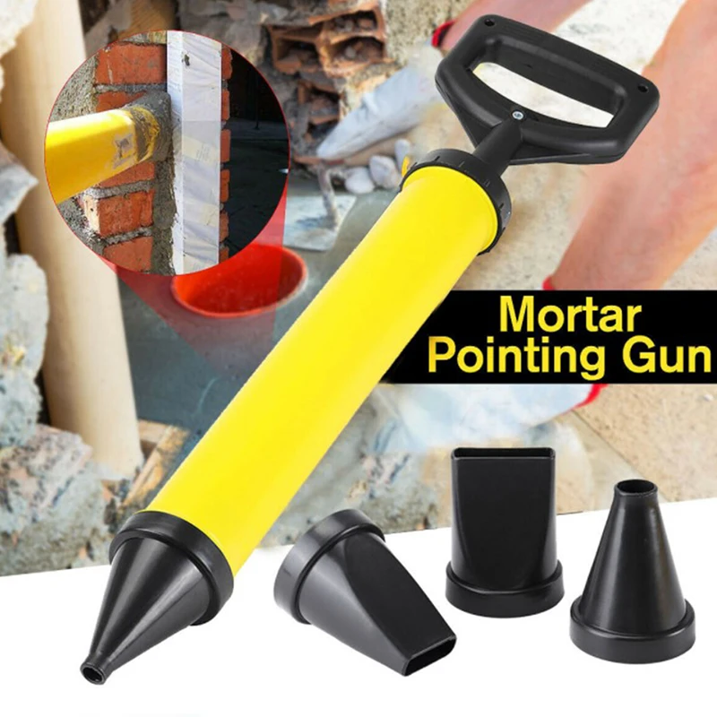 Caulking Gun Cement Lime Pump Grouting Mortar Sprayer Applicator Grout Filling Tools With 4 Nozzles