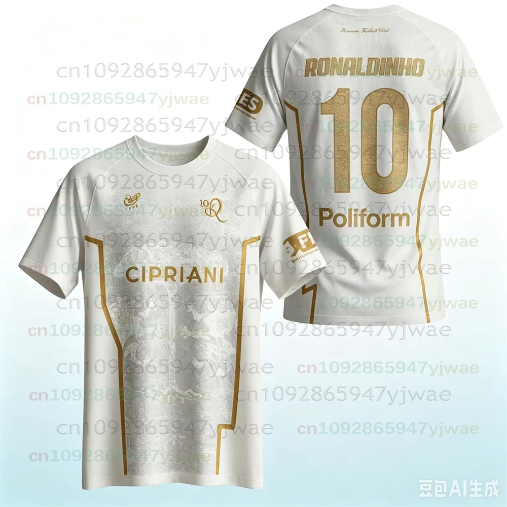 2026-27 Ronaldinho 10 Ravenna Sonderedition Herren Trainings-Fußballtrikot Kurzarm-T-Shirt Atmungsaktive Uniform Kinder-Fußballtrikot