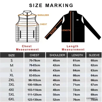 21 Areas Heated Jacket Cotton Clothes Lightweight USB Electric Self Heating Jacket Men Women Coat Ski Camping Winter Clothing 2