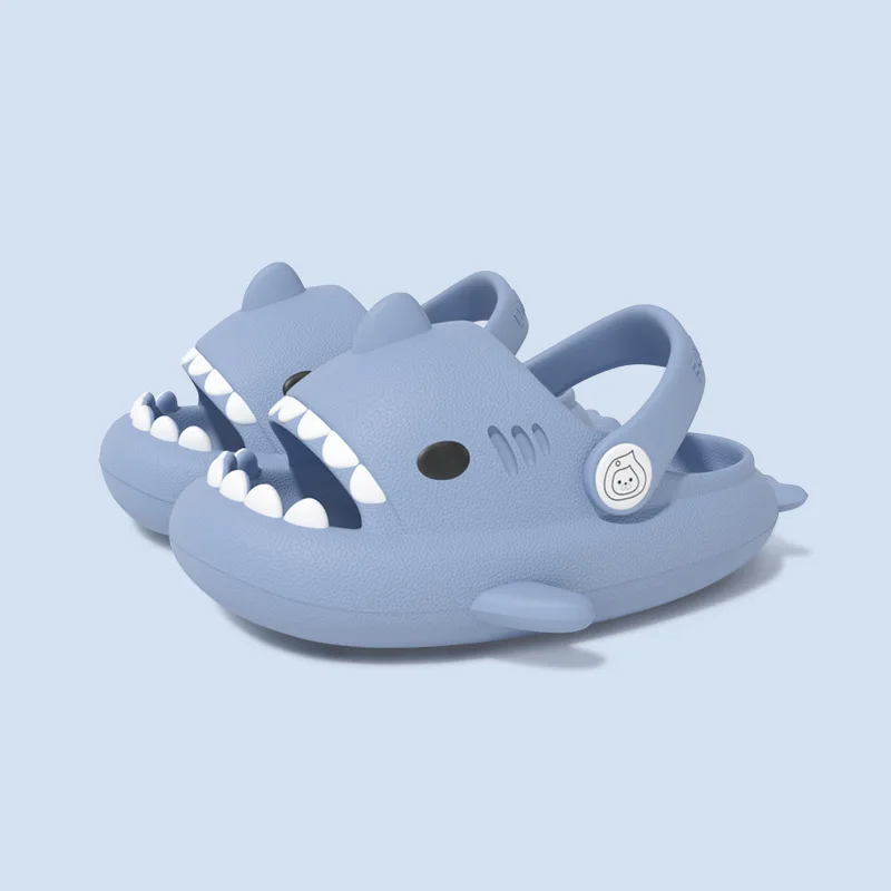 

Kids Shoes Slippers Shark Flip Flops Soft Sole Cartoon Slipper Bathroom Sandal EVA Non-slip Children Shoes Sandals