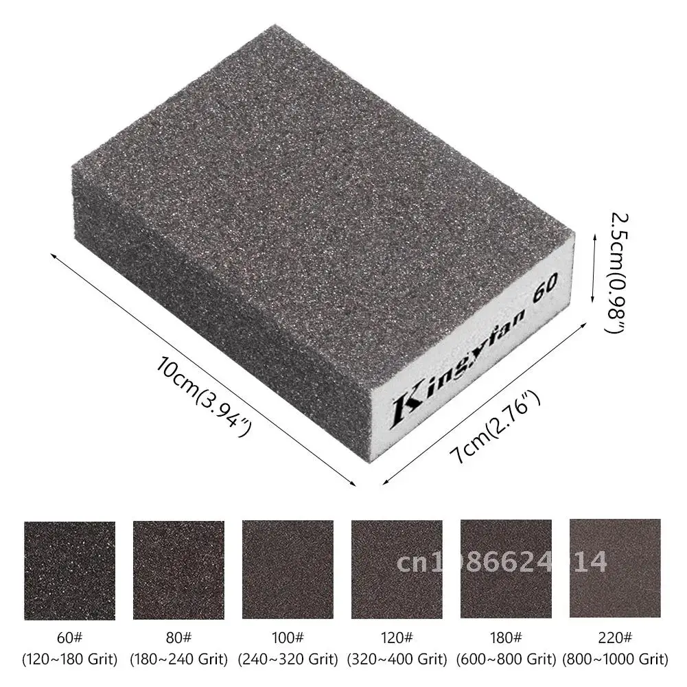 Medium Grit Sanding Sponge Block With Fine Words Rough Flexible Dry Abrasive Drywall Craft Polishing Emery Kitchen 120-1000 Grit