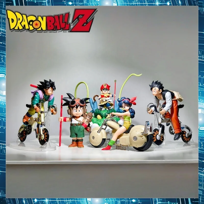 

Bandai Dragon Ball Super Premium Prize Snap Collection Vehicle Motorcycle Set Son Goku Son Gohan Mythic Dragon Blue Figure Toy