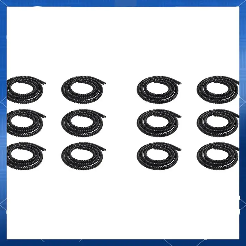 ABJV 12Pcs 1M E-Bike Cable Pipe Protection Spiral Wrap Winding Cable Wire Protector Cover Tube For Scooter Motorcycle