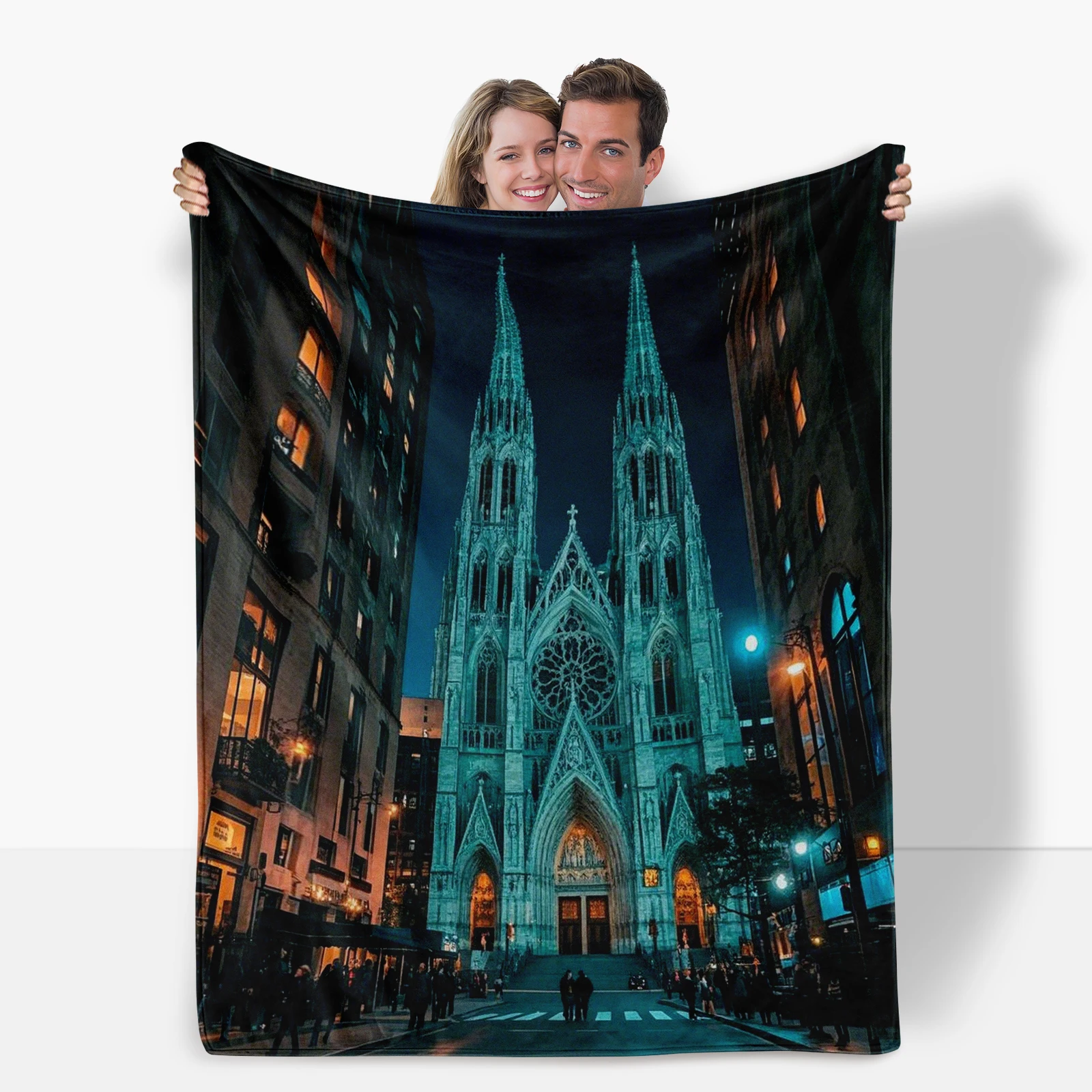 Warm And Inviting New York St Patrick Cathedral Blanket Perfect For Family And Friends