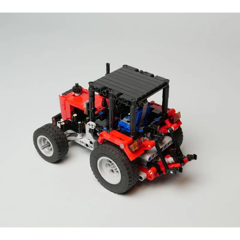 MOC-129010 نموذج مكعبات بناء شاحنة نقل المزارع الجديدة، 538 قطعة، لعبة مكعبات بناء عيد الميلاد هدية للأولاد والأطفال