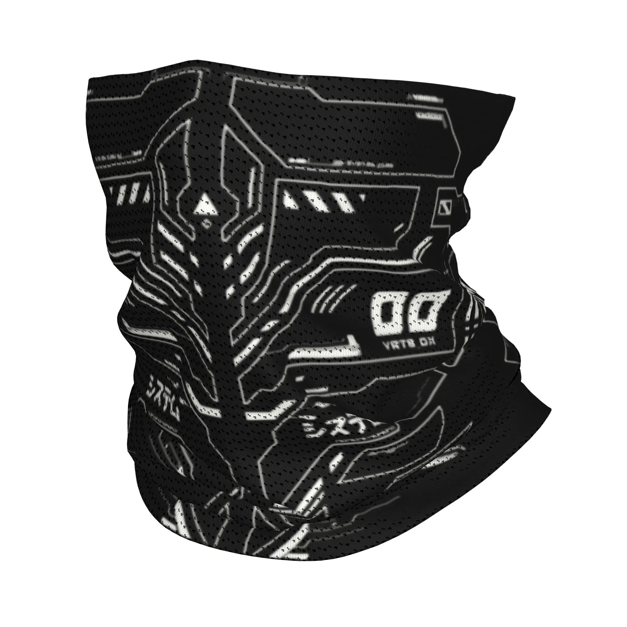 Japanese Techwear Winter Headband Neck Warmer Men Women Ski Hunting Tube Scarf Future Tech Street Wear Style Face Bandana Gaiter