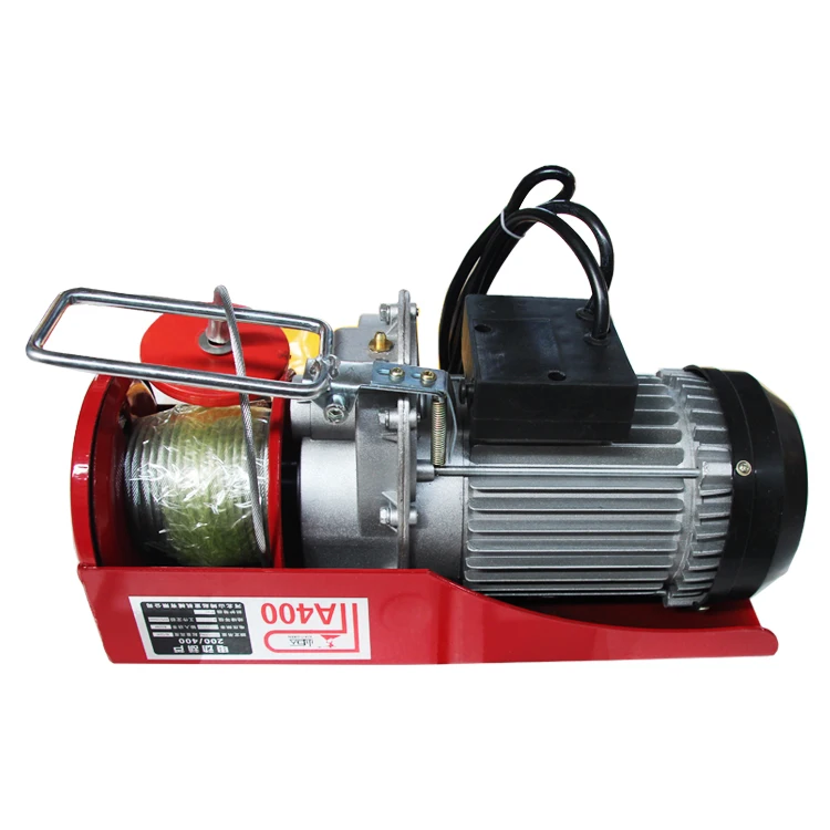 Mini Electric Wire Rope Hoist with Chain 100kg-1200kg Capacity 220v Voltage