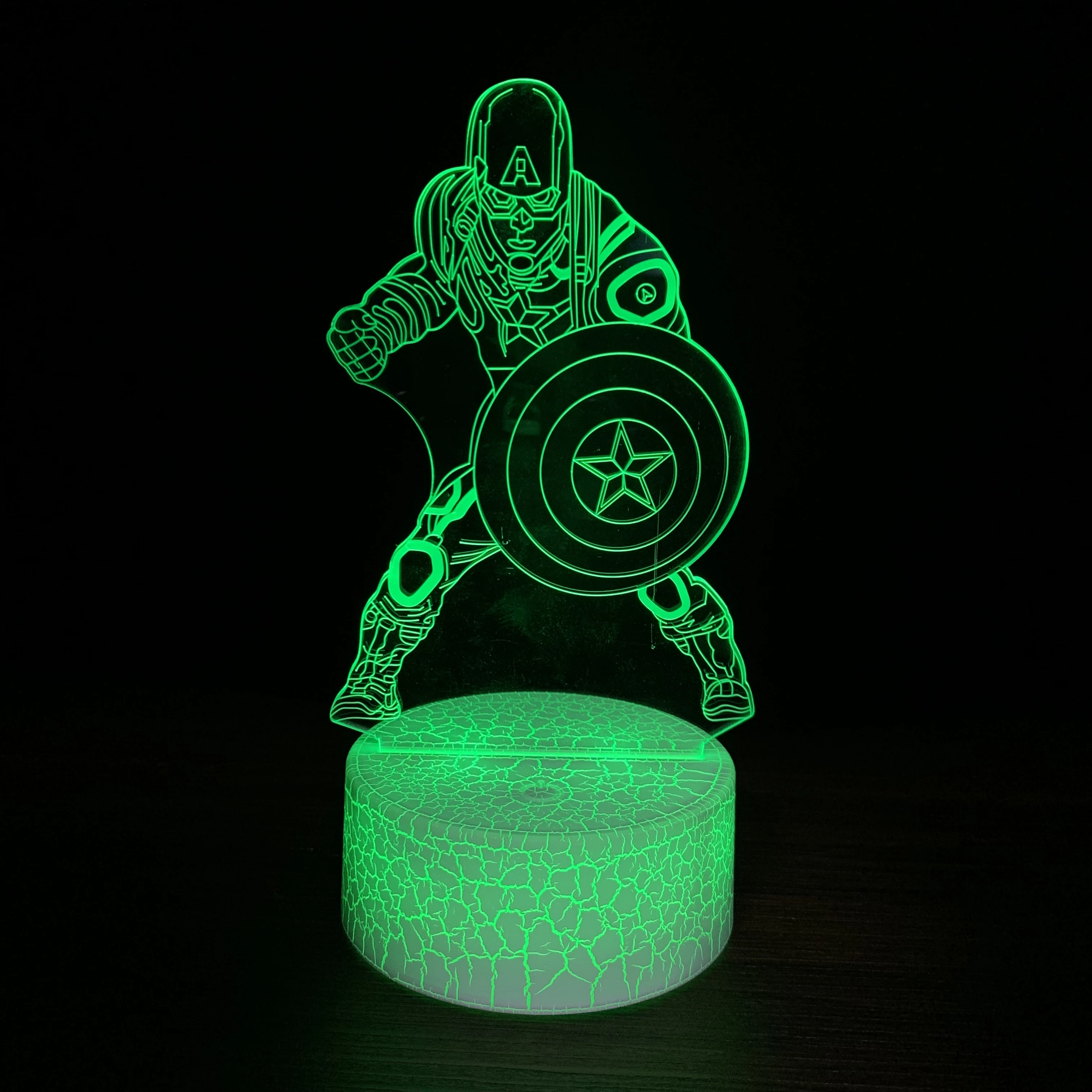 Veilleuse LED 3D de l'armée américaine, lampe de table pour Noël, décoration de la maison, cadeau mignon pour les enfants