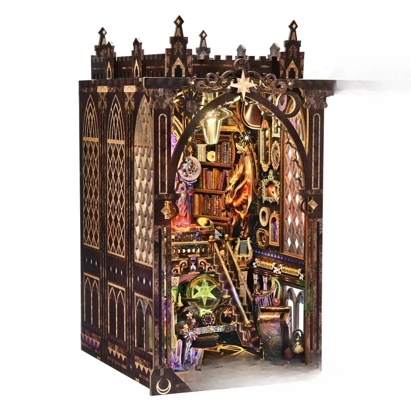 Cabin model house book 3D three-dimensional hand puzzle building block