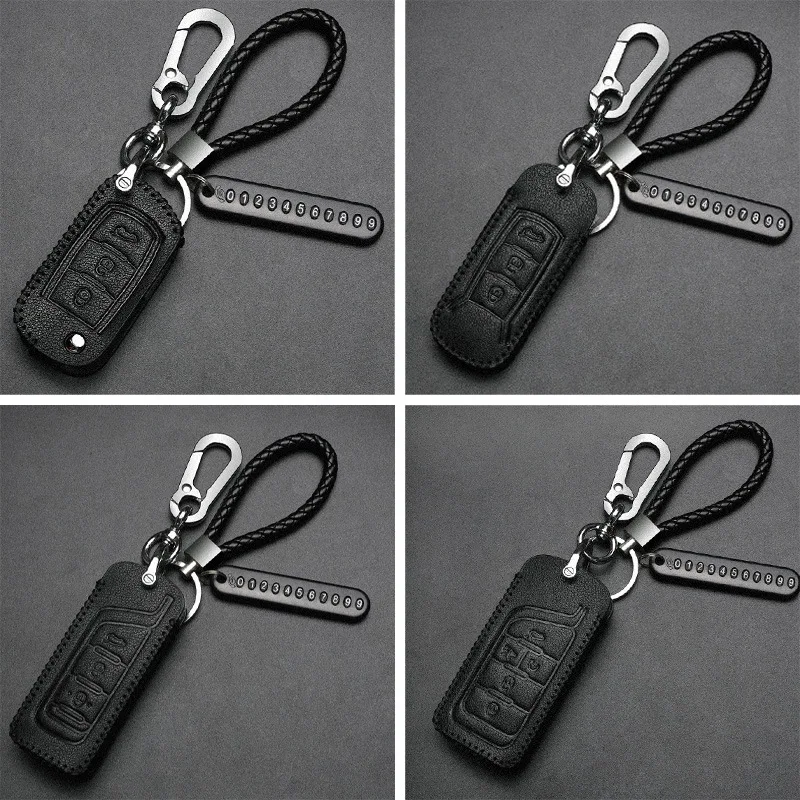 

Leather Car Key Case Cover Key Shell Keychain For GAC Trumpchi GS3 GS4 GS5 GS7 GS8 GM8 GA4 GA6 GM6 GA3 SGS7 Legend 2018 2019