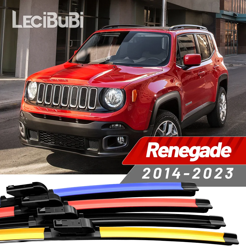 2 Stück für Jeep Renegade 2014–2023 2014 2015 2016 2017 2018 2019 2020 2021 2022 Frontscheibenwischerblätter Scheibenwischer