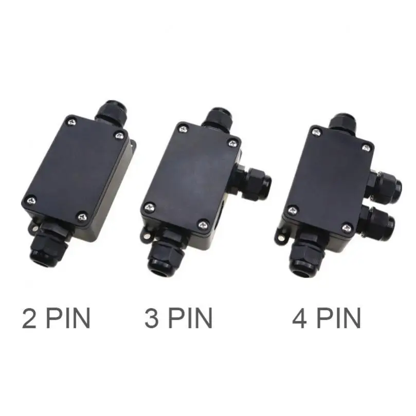 IP66 Waterproof Cable Connector 2/3/4 Way 4-8mm Terminal Junction Box Outdoor Cable Distribution Box UV Protection