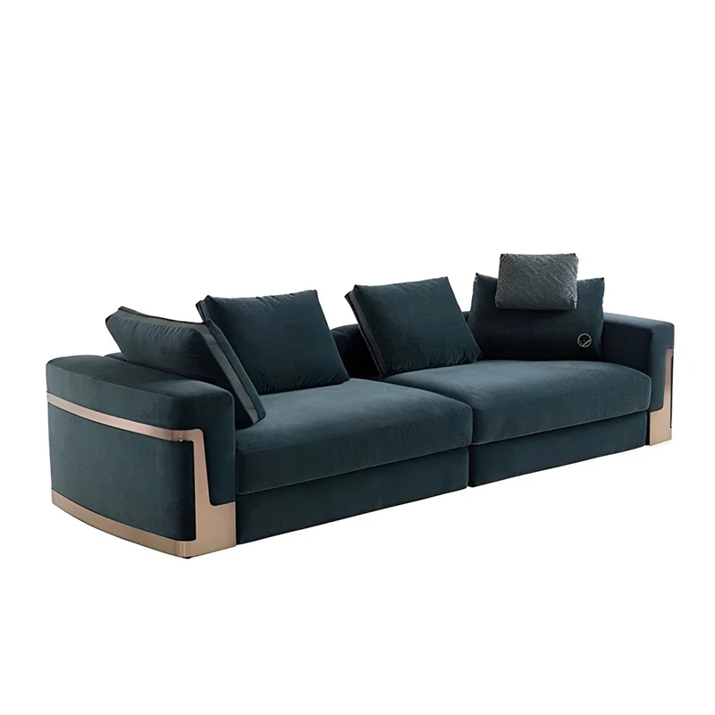 

Deluxe combination sofa, leather combination sofa set, living room leather sofa