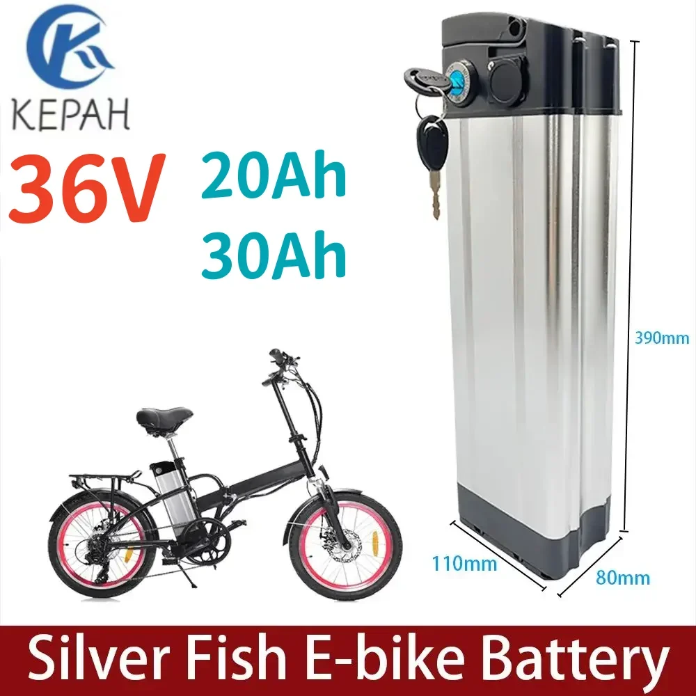 

Air freight 36V 30Ah aluminum alloy with anti-theft lock 18650 battery, 500W power, used for electric folding bicycle battery