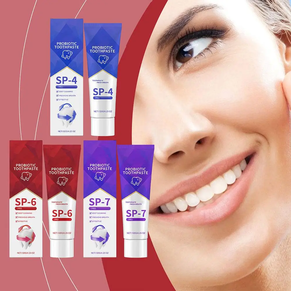 

New Sip-4 Probiotic Toothpaste Brightening Stain Removing Teeth Sp-6 Toothpaste Sp-7 Fresh Whiten Breath Toothpaste Probiot W9Q3