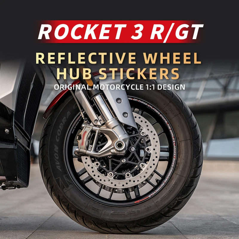 

Wheel Hub Stickers Motorcycle Accessories Rim Decals Kits For TRIUMPH ROCKET 3RGT Safety Reflection Decoration Stickers