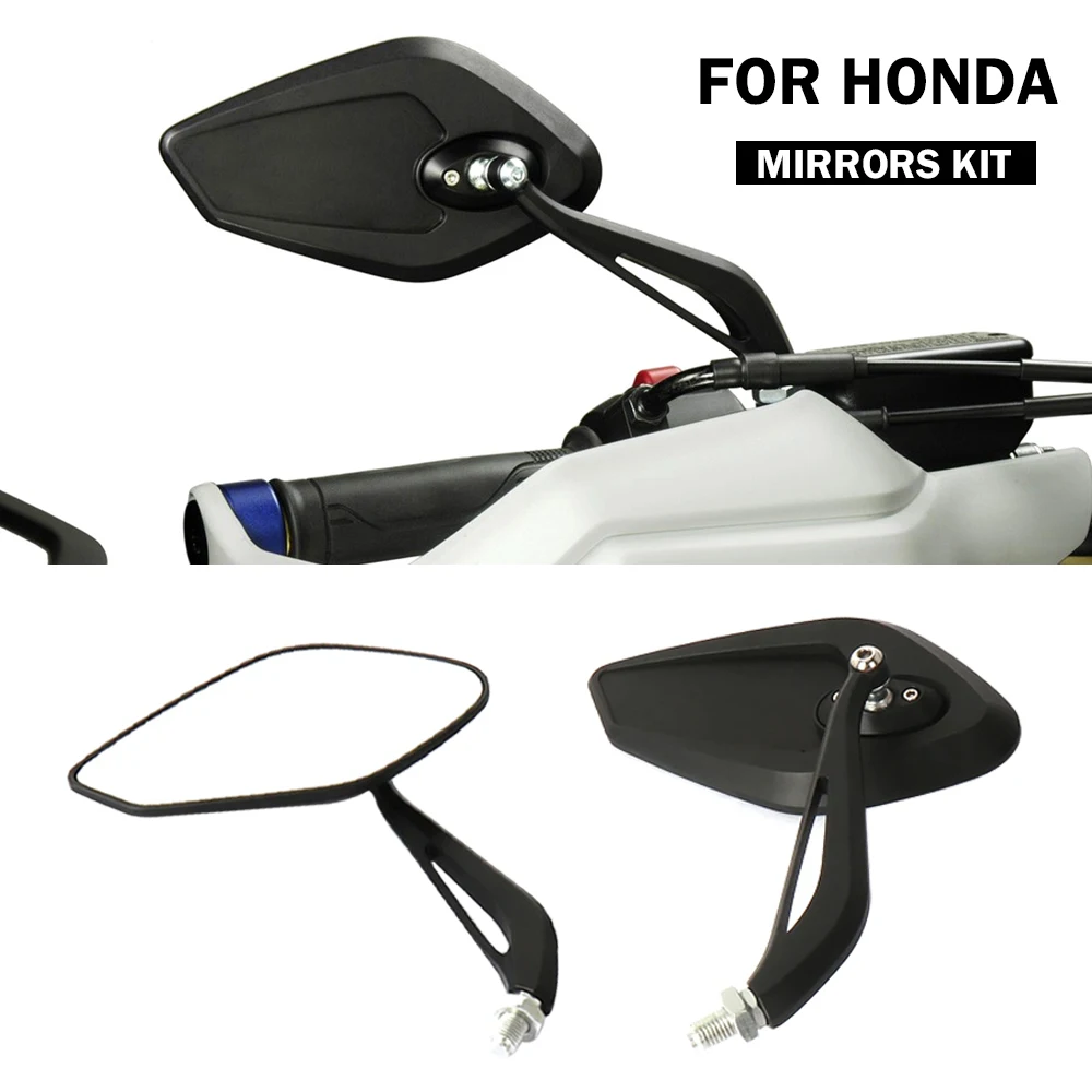 Motorcycle Side Mirrors Universal Rear View Mirrors For Honda CB1000R CB500X CBR650R CB600 CB750 Hornet CMX1100 CMX500 Rebel