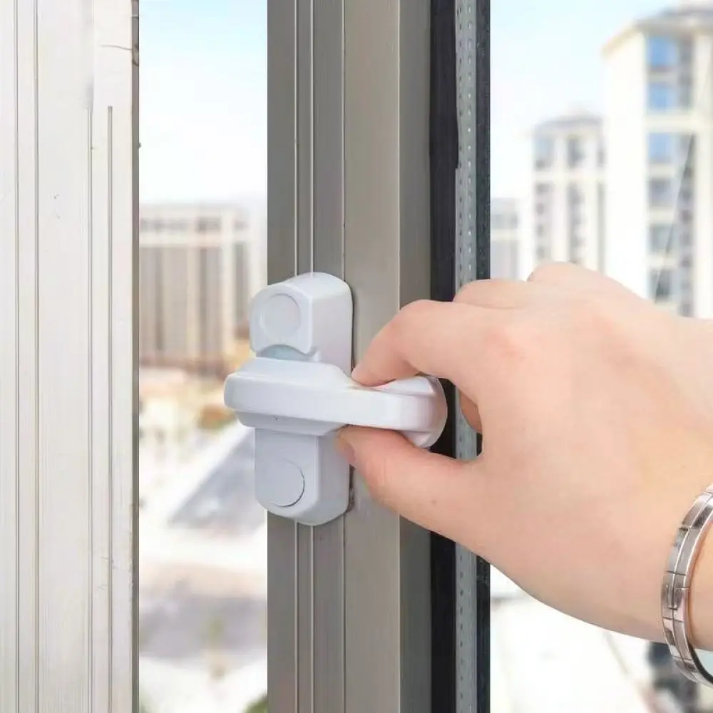 Secure T Type Casement Window Lock Handle Replacement Hardware Plastic Door Catch Household Safety Accessory