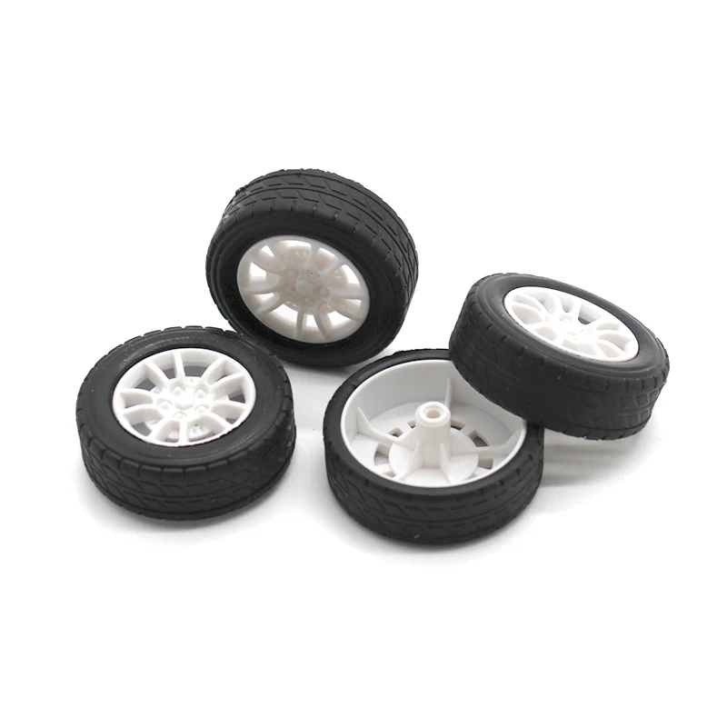 고무 자동차 타이어 모델 휠 1:20 크리에이티브 다이브 로봇 원격 제어 자동차 액세서리 장난감 휠 허브