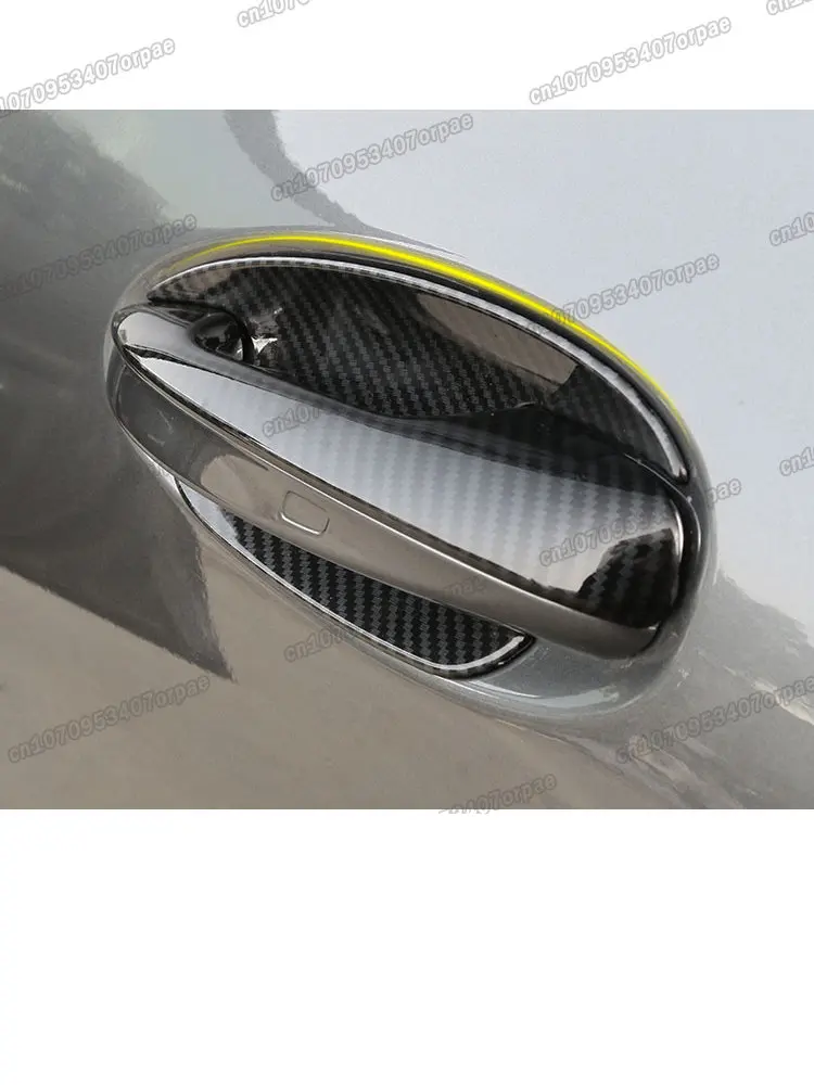 carbon fiber car door handle trim bowl decoration for mercedes benz a b cla gla glb class x247 w247 h247 w177 v177 c118 auto