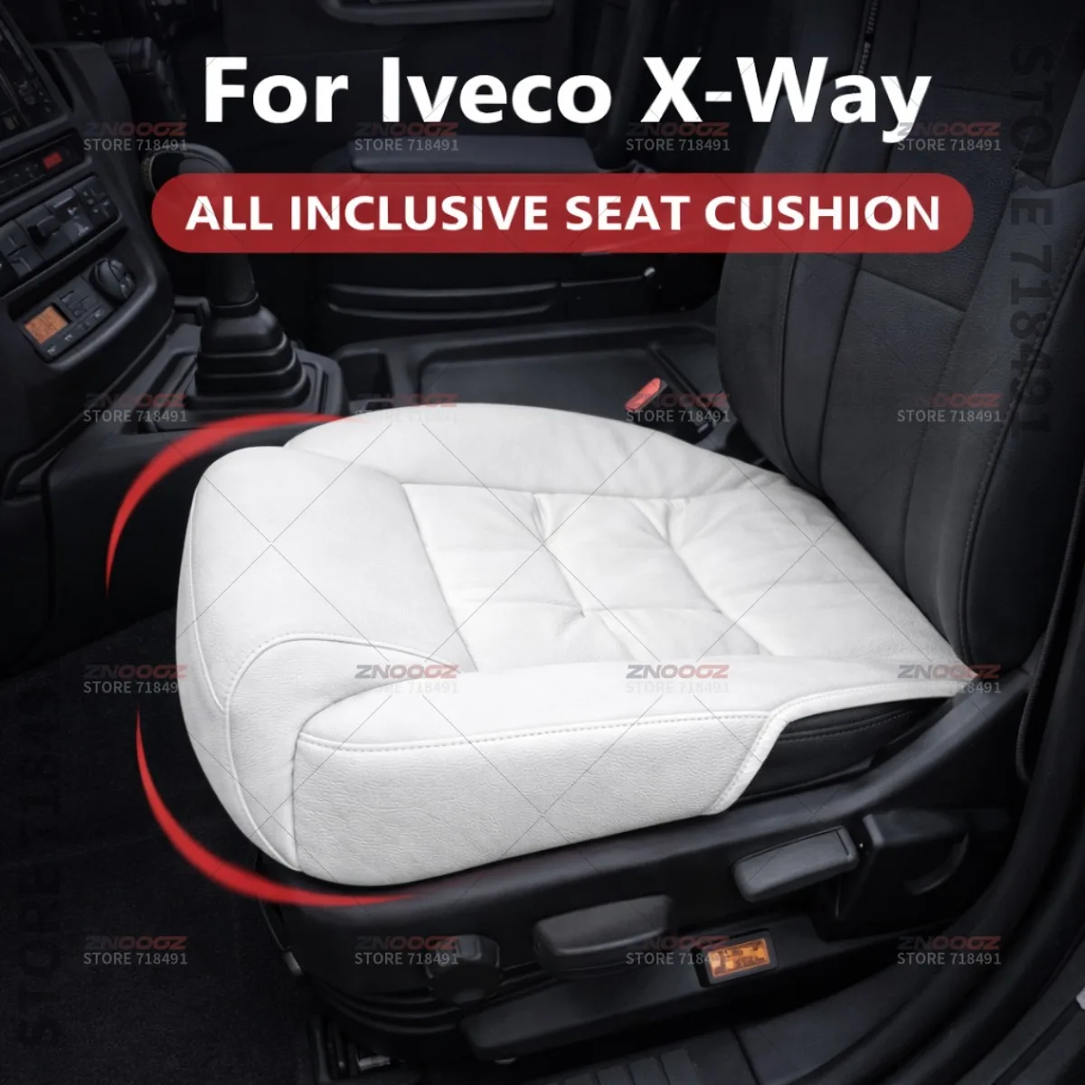 

For Iveco X-Way Car Seat Leg Support Extension Seat Cover Memory Foam Extender Cushion Interior Accessories
