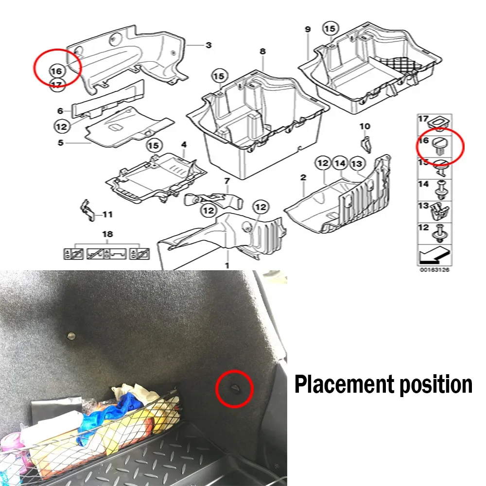 10 قطعة سيارة الجذع الطابق لوحة الكسوة داش غطاء التمهيد بطانة مقاطع لسيارات BMW 3-سلسلة E30 E36 E46 E60 E93 X3 الفتيات е39 #5