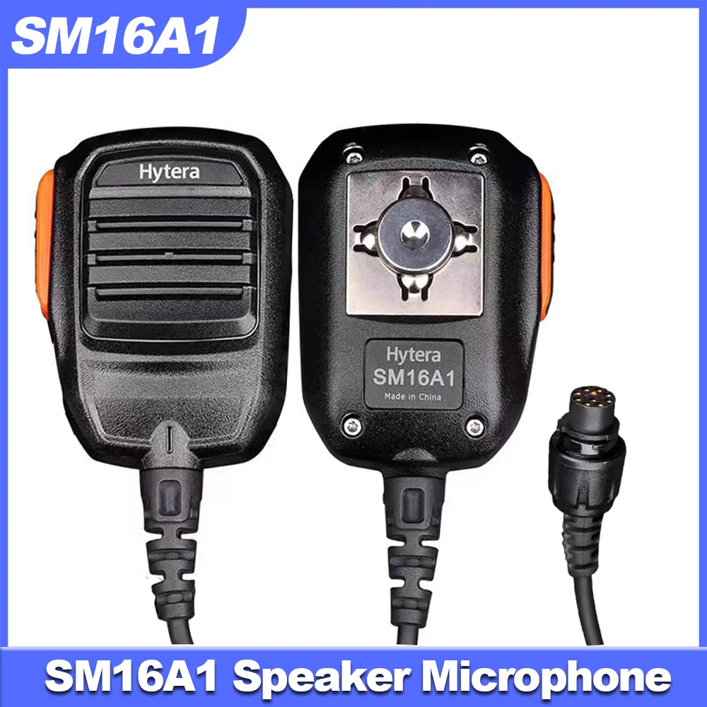 รถ Walkie Talklie ลําโพง PTT ไมโครโฟน SM16A1 10-Pin IP54 ไมโครโฟนกันน้ําสําหรับ Hytera MT680 MD780 MD782 MD785 MD880 RD620 RD960