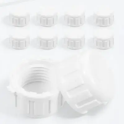 

20 pcs PVC Pipe Cap End Fitting 1 2 Inch Female Threaded Sprinkler Garden Water Hose Adapter St Supply Fittings Plastic Plug
