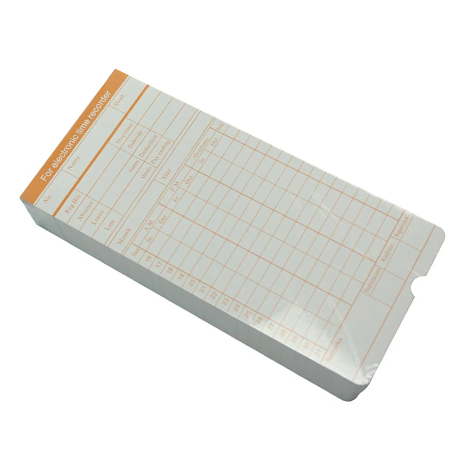 

1pcs Time Attendance Cards Premium Employee Time Record Card For Office Factory Warehouse Use Random Color