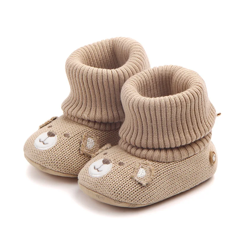 

Baby Wool Shoes Little Boy and Girls Newborn Bootie Winter Warm Infant Toddler Crib Shoes Classic Floor First Walkers