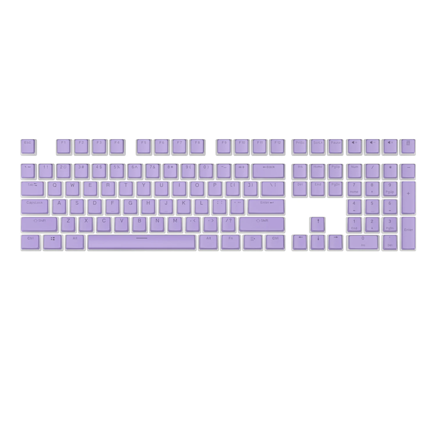104 Keys PBT Pudding Keycap Two-color Injection OEM Profile DIY Keycaps for Gateron Cherry MX Switch Gaming Mechanical Keyboard