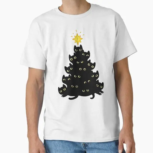 การออกแบบการพิมพ์เสื้อยืดผ้าฝ้ายแบบหลวมและสวมใส่สบาย Y2k สำหรับผู้ชายและผู้หญิงที่มีแขนสั้นพร้อมองค์ประกอบคริสต์มาส