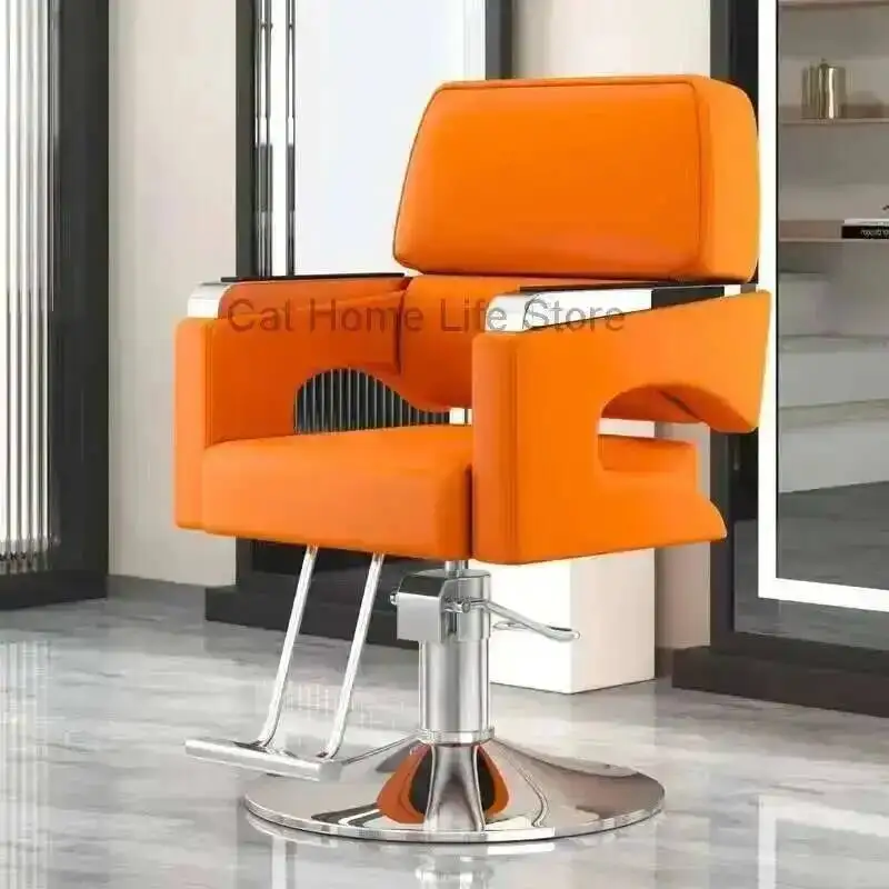 Forbici da barbiere vintage Salone idraulico Sedie professionali Sedia Pompa Bellezza Lavaggio Taglio Capelli Trucco Offerta rossa Vanità girevole