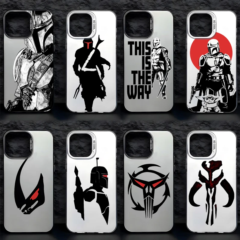 La custodia per telefono Mandalorians Grogus Yodas per iPhone 15 14 13 12 11 Pro Max X XR XSMAX 8 7 Plus Cover posteriore antiurto opaca Candy