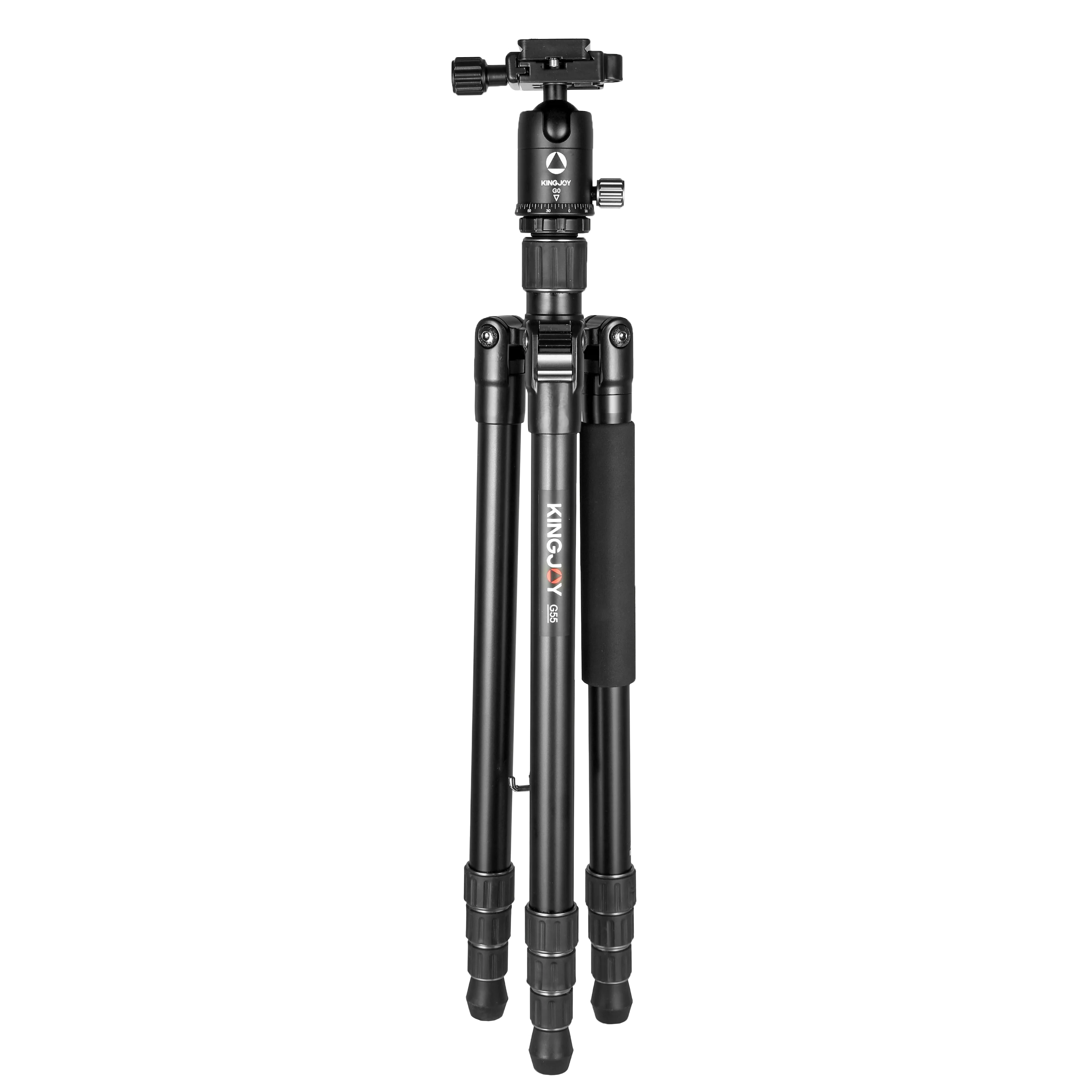 

KINGJOY Travel Portable Flexible Telescope Camcorder Photographic DSLR Professional Aluminum Tripod for Camera