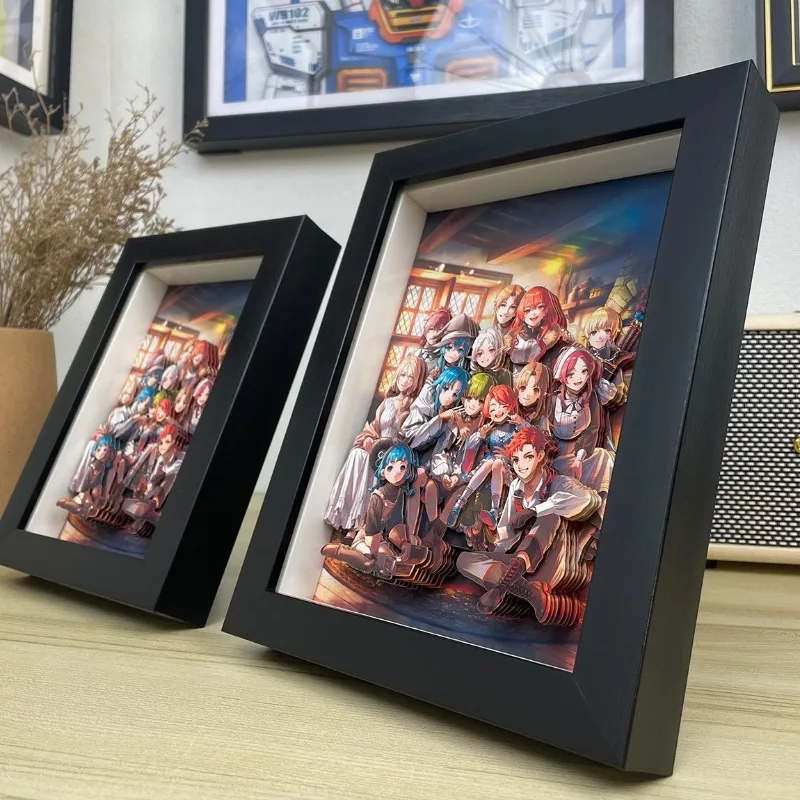 Mushoku Tensei: Jobless Reincarnation 3D Paper Sculpture Art Display - Collectible Anime Decor for Fans, Desktop Display Stand