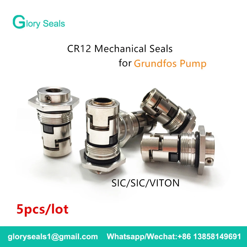 GLF-12 GLF-C-12 CR Pump Seal CR-12mm For 1/3/5 CR, CRI, CRN Pump HQQV Mechanical Cartridge Seals 5pcs/lot