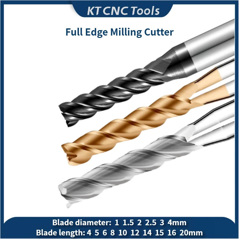

Carbide Extended Edge Milling Cutter Tungsten Steel Tools 1/2/2.5/3/4mm Blade Length 4/5/6/8/10/12/15/20mm For Aluminum/Steel