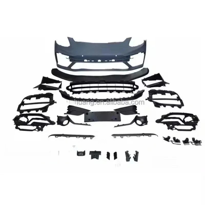 

2017-2023 971 Paramela Kit High S Plastic Front Lip Rear Surround Turbos Featuring Aluminum Exhaust Auto Use