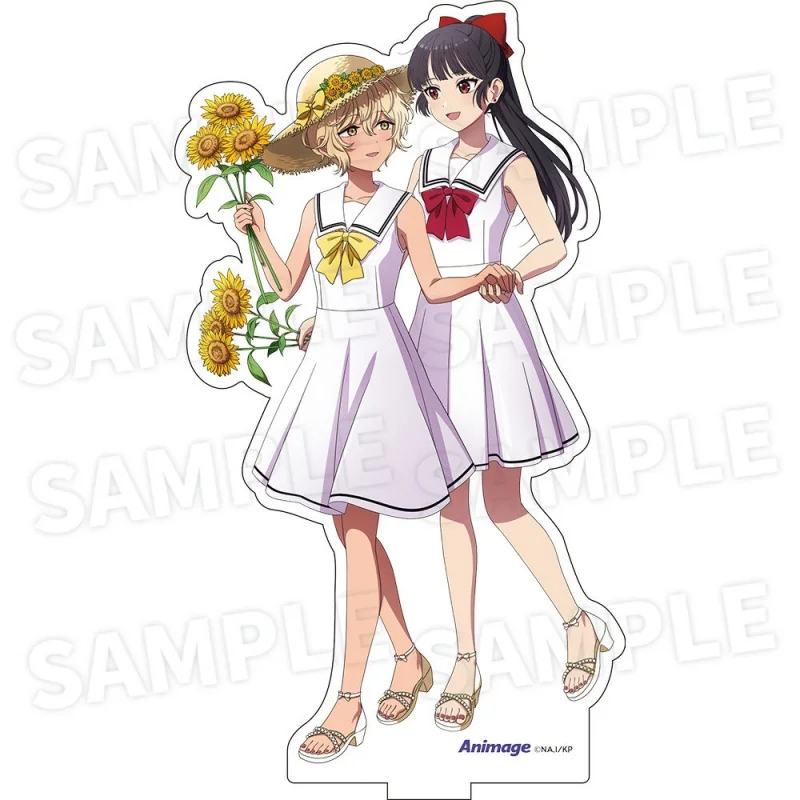 Yuri Anime I Want to Love You Till Your Dying Day Acrylic Stand Model Figure Cosplay Plate Fans Keychain Desk Decor Plate Gift