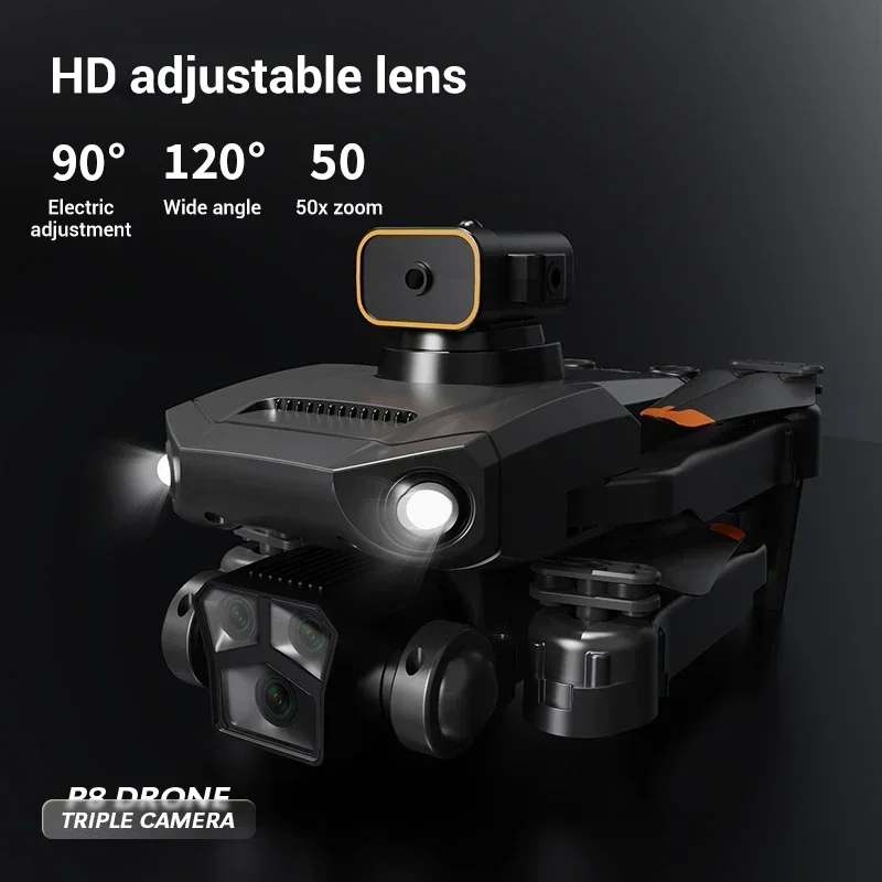 Yeni P8 PRO beş Lens Drone 8k yüksek çözünürlüklü hava fotoğrafçılığı GPS konumlandırma katlanır uzaktan kumanda uçan oyuncak