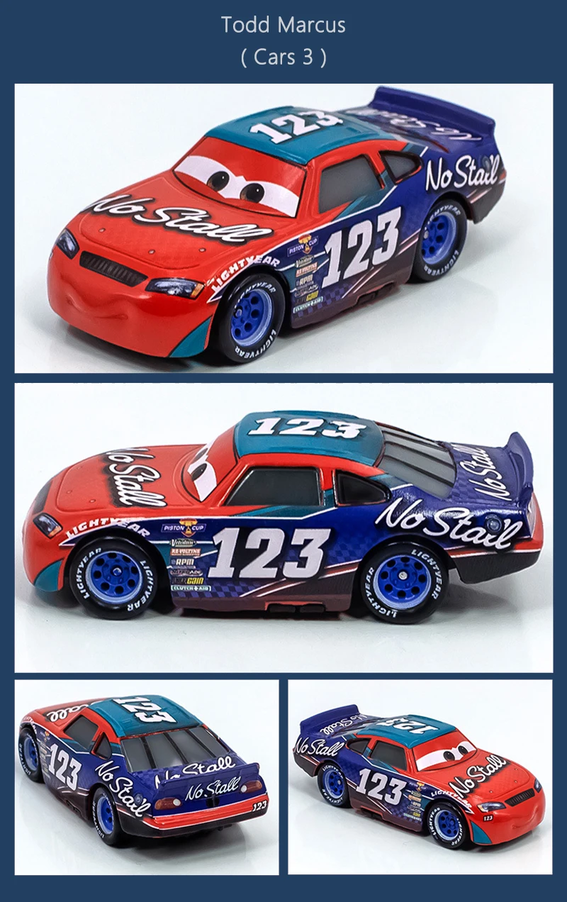 Cars 2 3 Lightning McQueen Cruz Ramires Sterling Ramone Traktoren Legierungsautomodell Kinderauto Spielzeug Geschenk – Detail 6