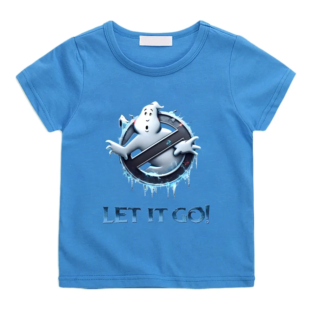 Children\'s T-shirts Ghostbusters Frozen Empire Ghost Busters Tees Funny Cotton Tshirt Kid Girl Boy Tops Summer Crewneck Clothing