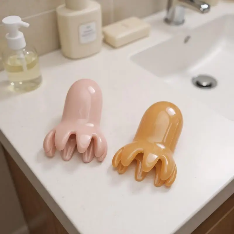 

Массажная расческа в виде осьминога, меридиан, соскабливание, массажная щетка для кожи головы, иглоукалывание, массажная расческа Гуа Ша, облегчение усталости, массаж