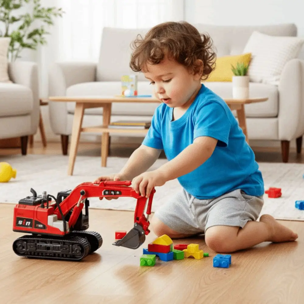 

Simulation Inertial Engineering Vehicle Rotatable Desk Ornaments Excavator Model Flexible Joints Pull Arm Forklift Car Model