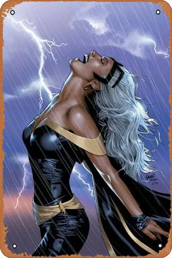 Uncanny X-Men No.449 Cover: Swinging - Poster | Canvas Wall Art Print Vintage Metal Tin Sign Poster Retro Garage Yard Home Cafe