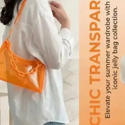 

Модная прозрачная сумка через плечо для женщин, прозрачная водонепроницаемая сумка-мессенджер, стильная сумочка для летних пляжных прогулок