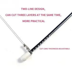 1/2 adet hat yüksekliği ayarlanabilir kek kesme dilimleme ayarlanabilir paslanmaz çelik kek dekorasyon kalıp dıy bakeware mutfak pişirme aracı 6 Büyük satış modeli bir pasta gönderiyor-3 numara